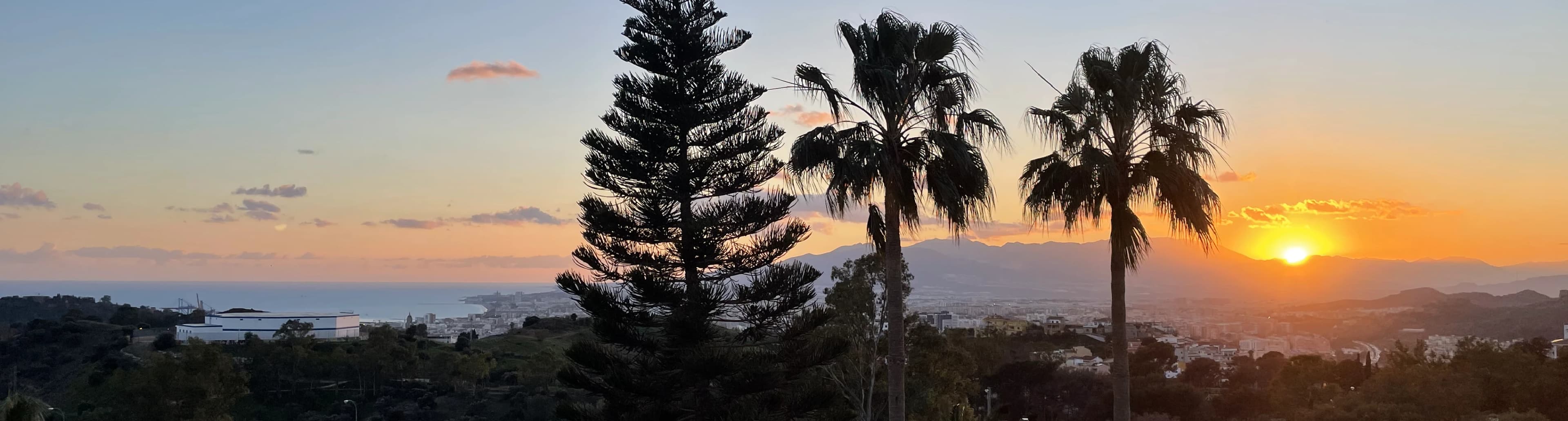 Atardecer de Málaga